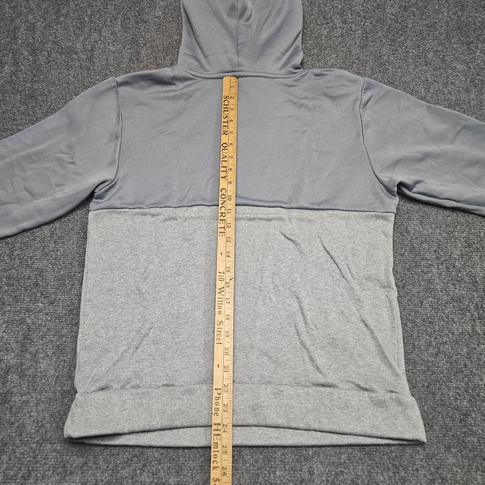North Face Hoodie M Gray Two Tone Pullover Fleece Pocket Streetwear Gorpcore - Picture 7 of 8